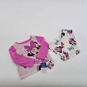 Disney Minnie Mouse Pink and Cream Pajama Set.       I#037